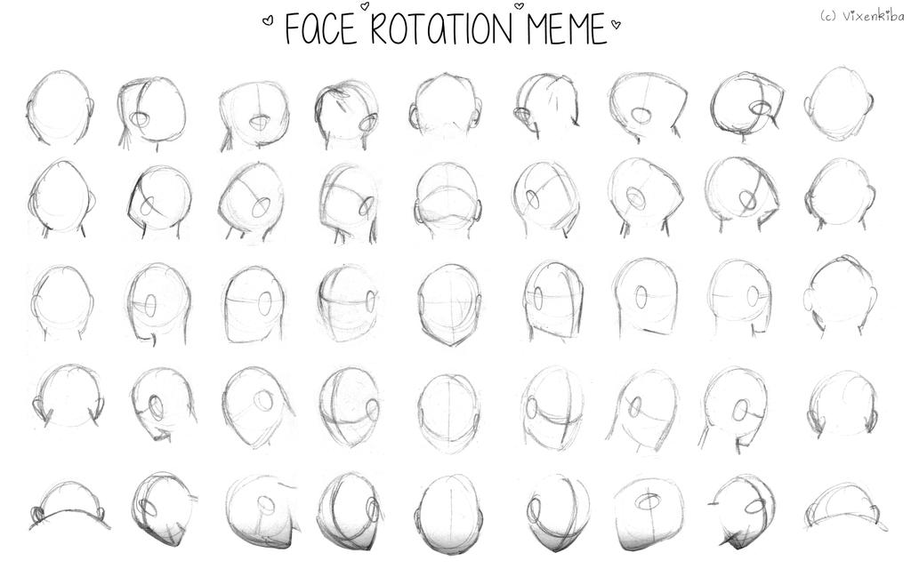 Face Rotation Meme by Vixenkiba on DeviantArt