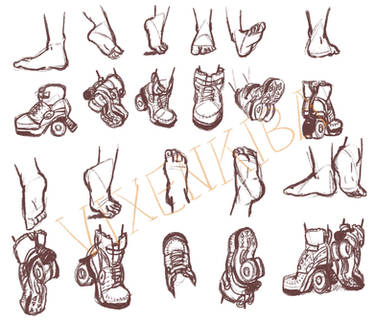 [Sketchdump] Feet and Shoes