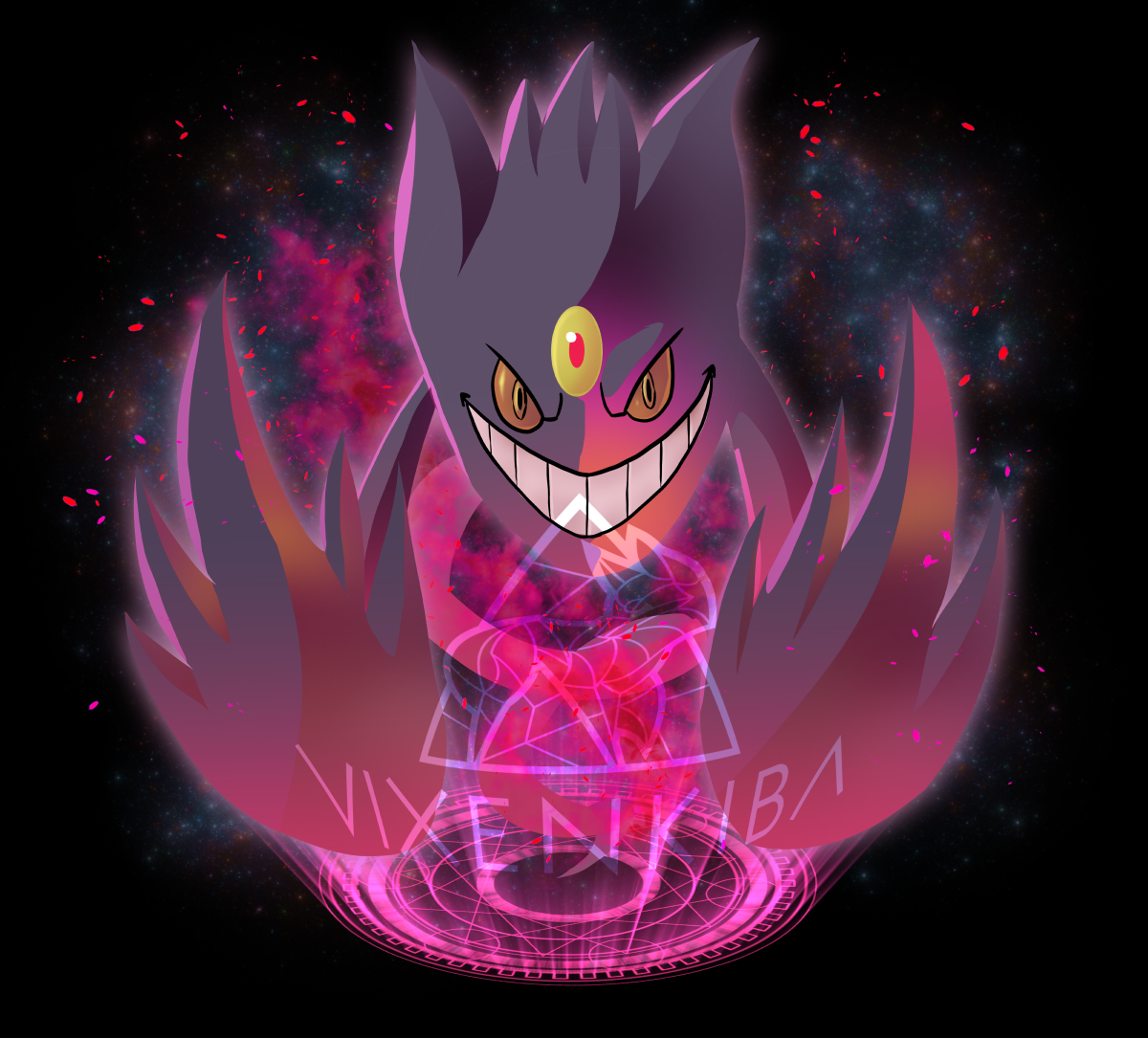 Mega Gengar Wallpaper I made! : r/pokemon