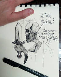 Draugr with a knife