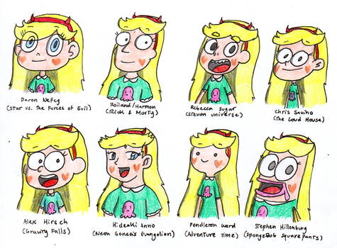 Star in 8 Different Styles