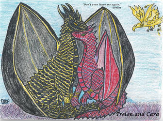 Trelon and Cara in Dragonform