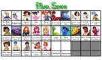 Pixar Stars grid