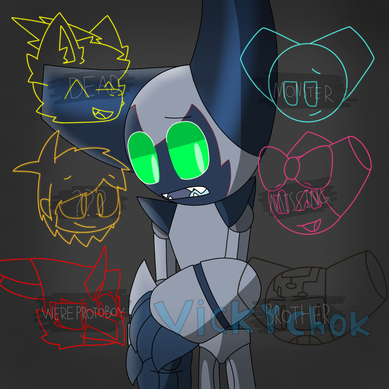 CC - Trigger - Scary Face by Vicker-Makes-Stuff on DeviantArt