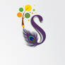 S Peacock Letter Logo Psd 22design