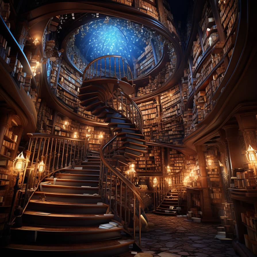 Enchanted library(04) by Tamako-Monomi on DeviantArt