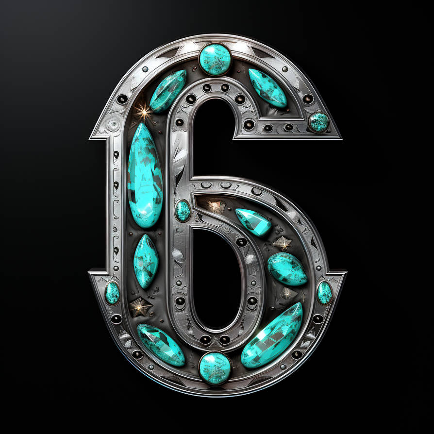 Designed numbers'6' by Tamako-Monomi on DeviantArt