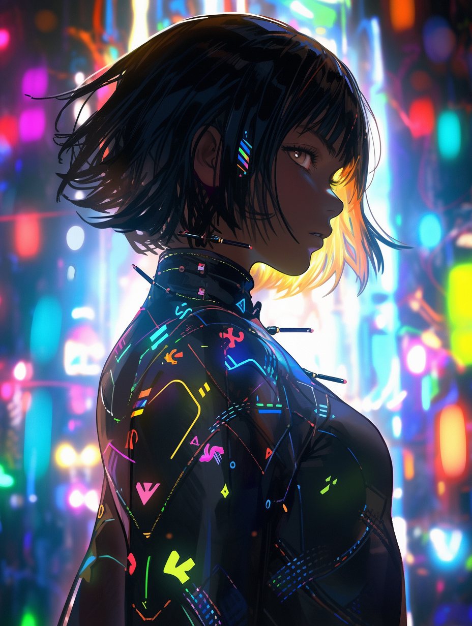 Cyberpunk Inspired Anime Girl by HisapiAI on DeviantArt