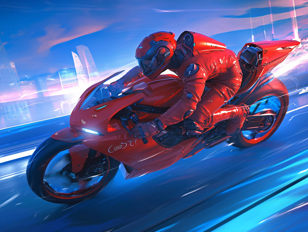 Red motorcycle(03) by Tamako-Monomi on DeviantArt