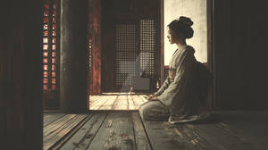 A Woman in a Kimono(10)