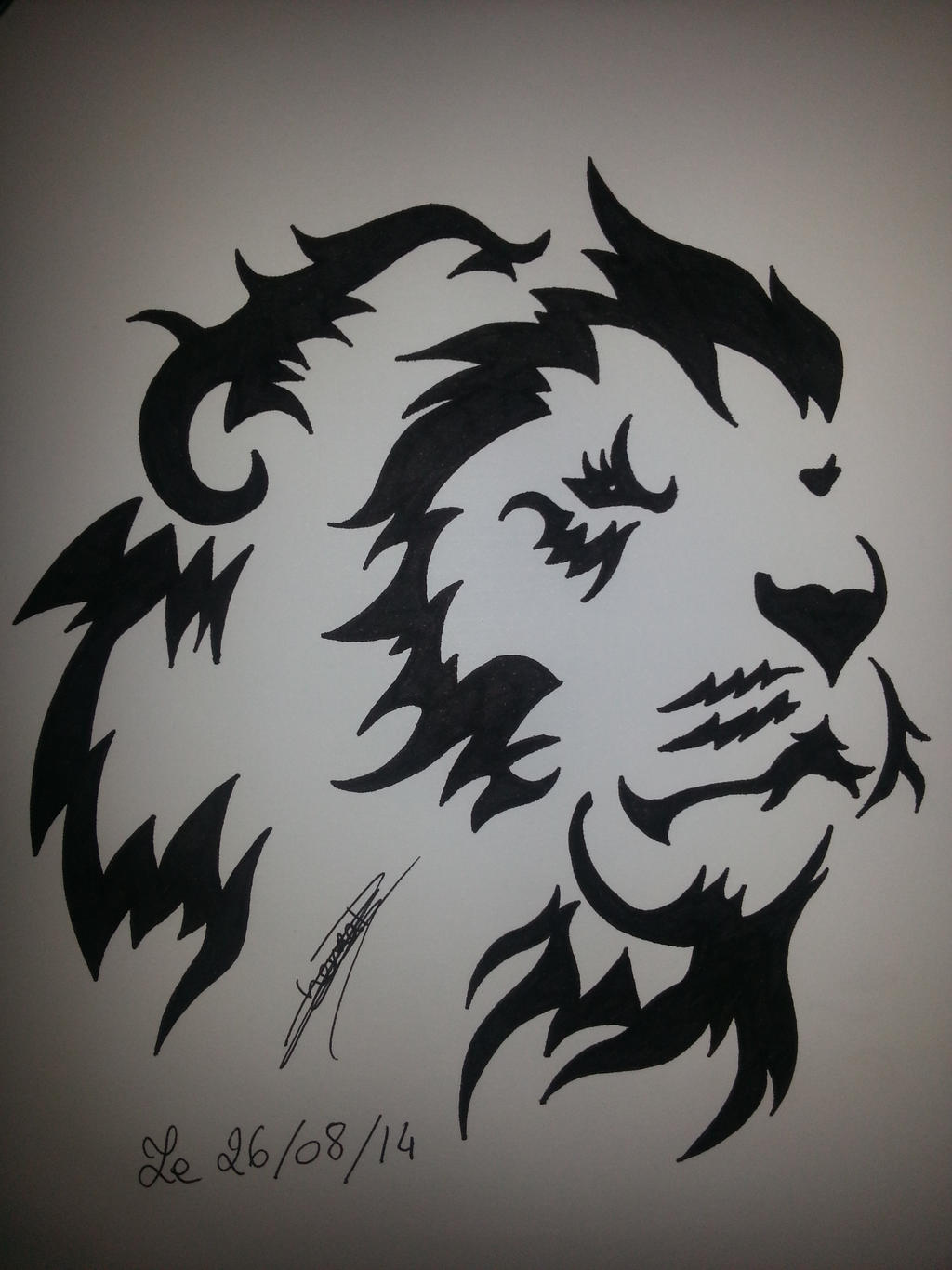 Tribal Lion Head