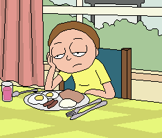 tired morty pixel art animation