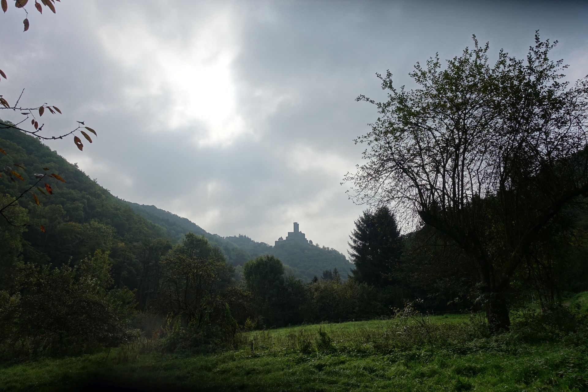 Castle in a dark valley