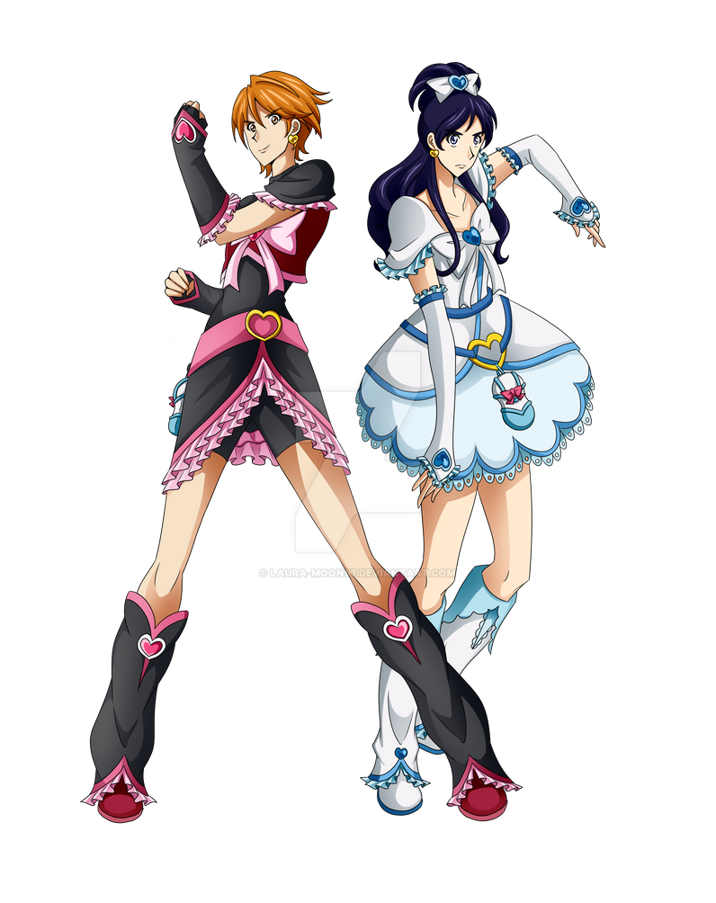 Pretty Cure Max Heart - Cure Black and Cure White