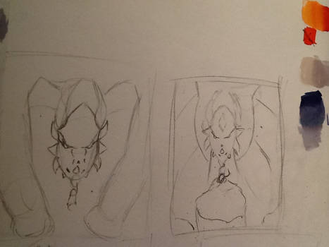 Some thumbnails for a drawing