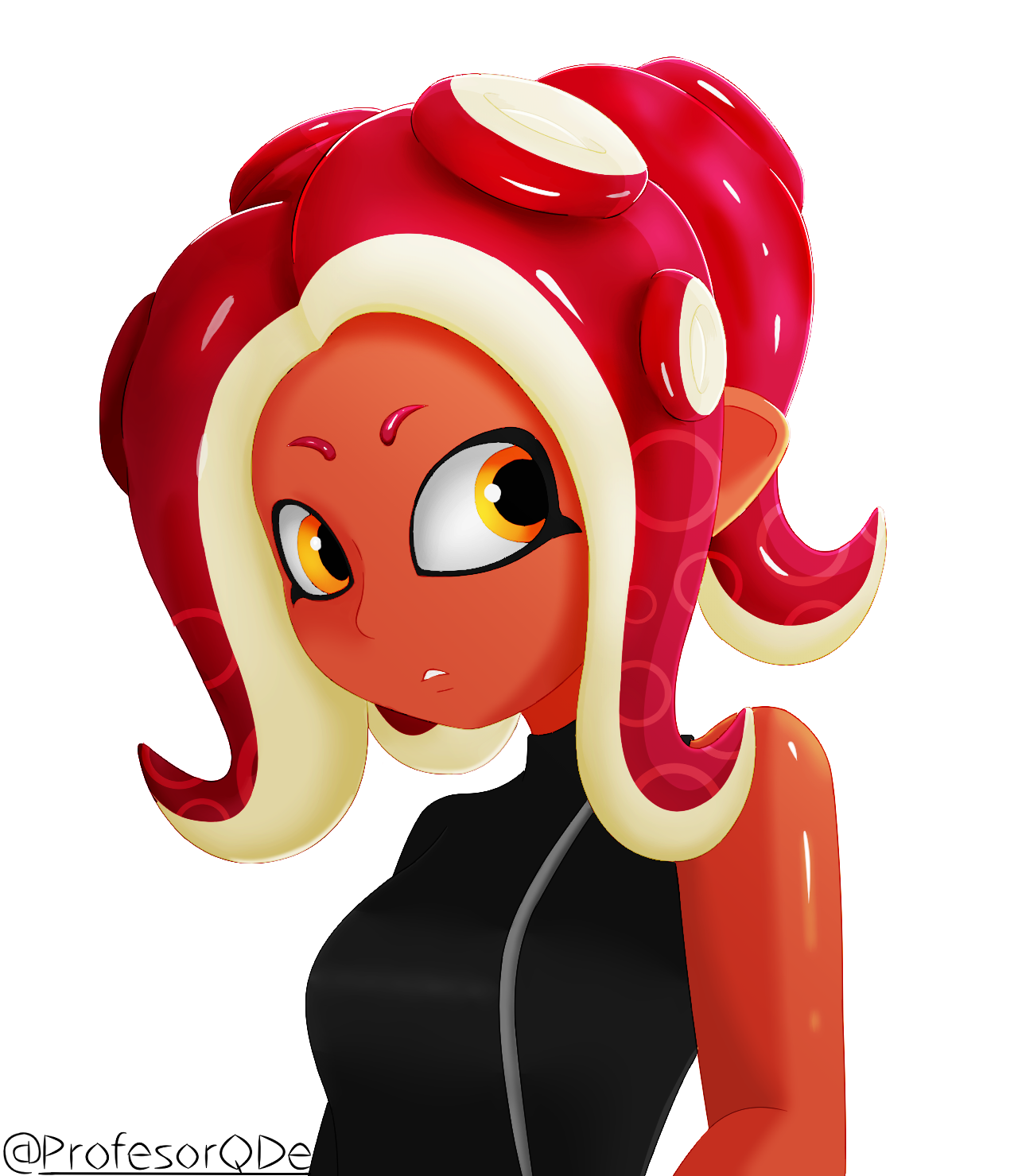 Octoling Girl headshot by ProfesorQDe on DeviantArt