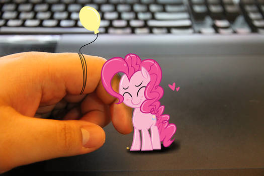 Pinkie pie snuggle my finger