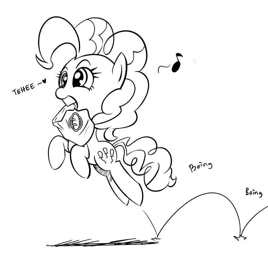 Pinkie delivering bread