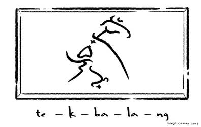 Tikbalang written in Baybayin