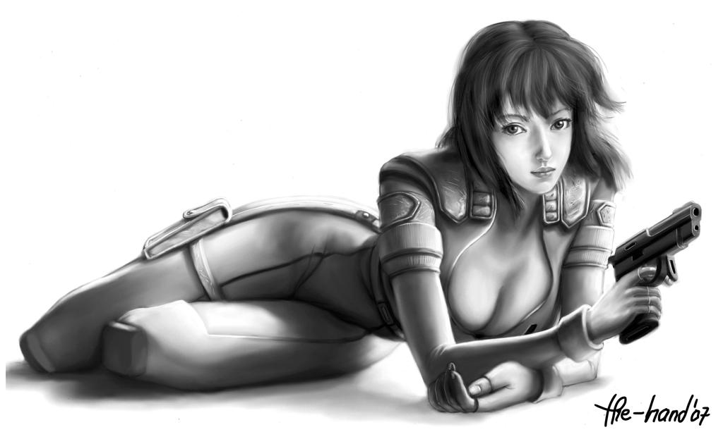 Motoko underpainting