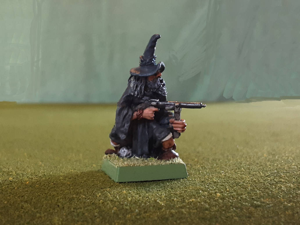 Wizard Machine Gun Wizard with Sub-machine Gun by TomatoRoll on DeviantArt