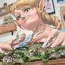 Elf Giantess Destroying A Village