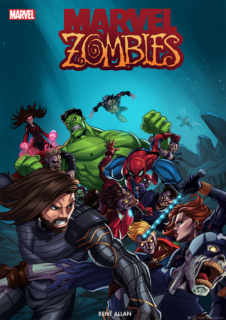 Marvel Zombies - What If variant cover by reneallan on DeviantArt