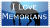 I love Memorians stamp