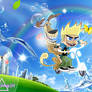 Johnny Test meets Frutiger Aero