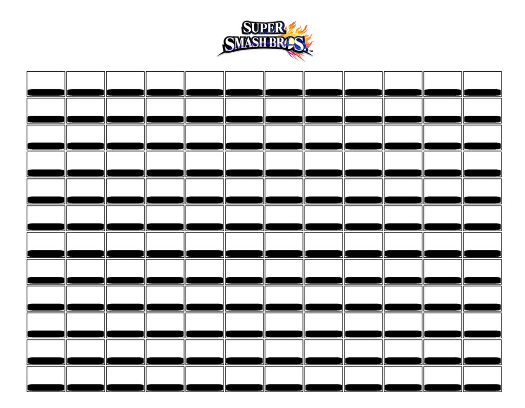 Super Smash Bros. - Blank Roster by Dysartist on DeviantArt