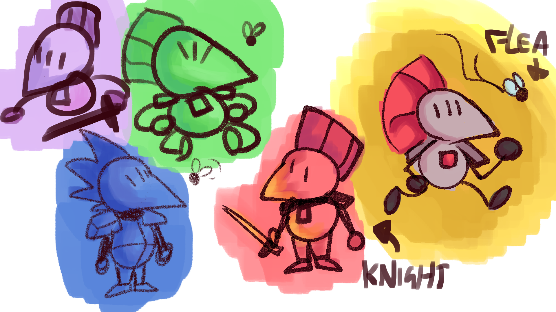 Knight and Flea by TophatGeo on DeviantArt