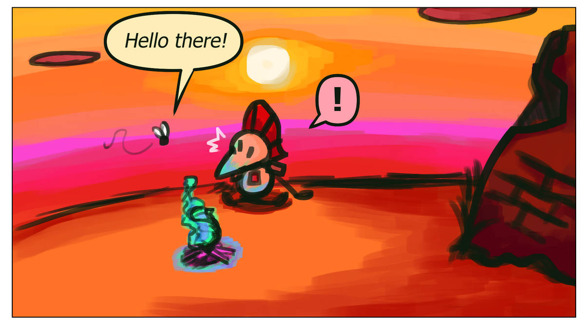 Knight and Flea - 01 by TophatGeo on DeviantArt