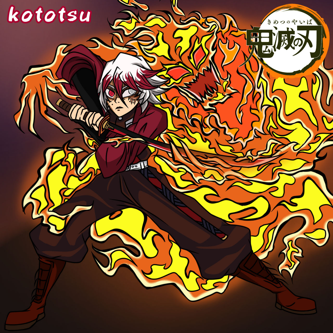 Akimo Spirit Akimatsu (breathing flame) by ninjashin11 on DeviantArt