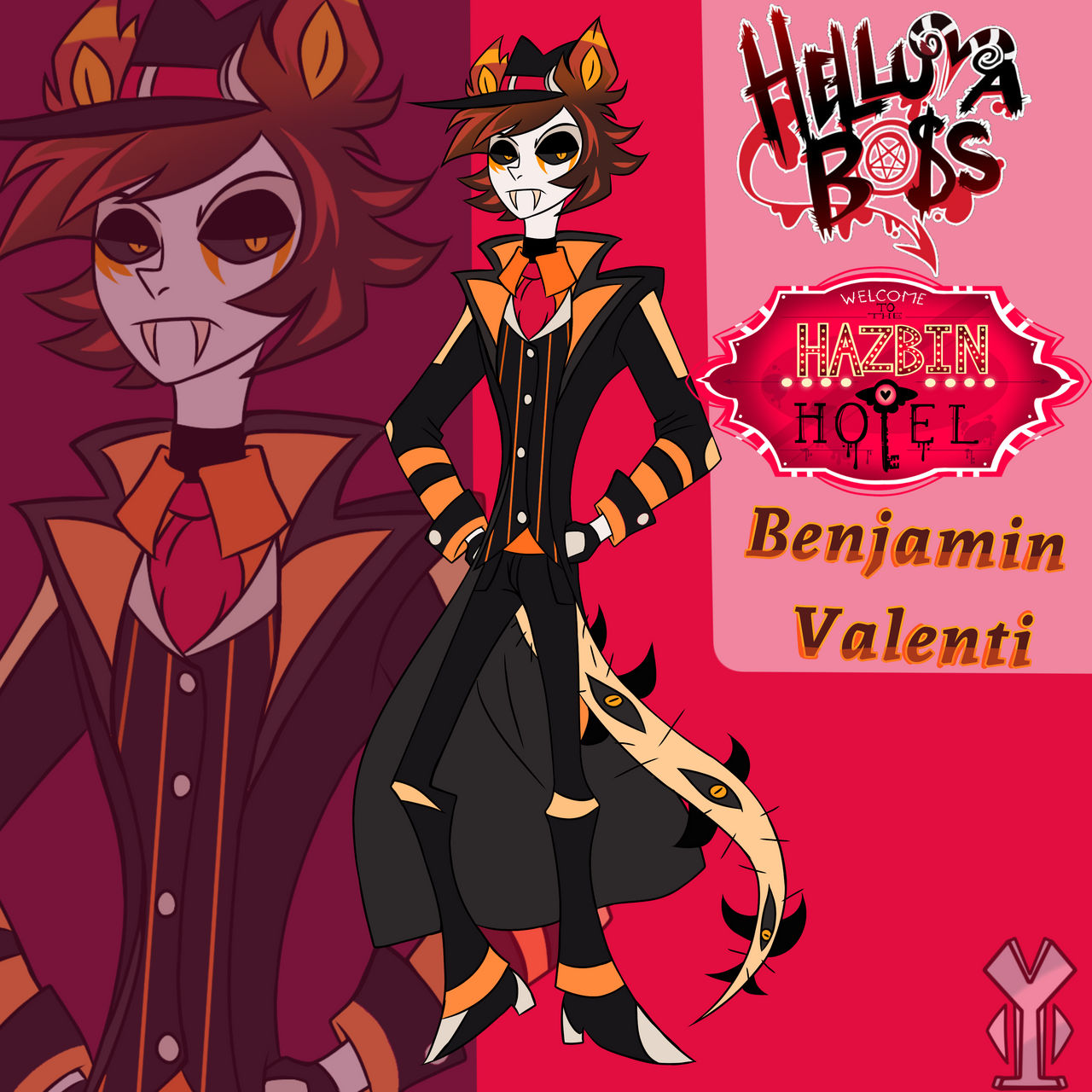 Benjamin Valenti (Helluva and Hazbin OC) by ninjashin11 on DeviantArt