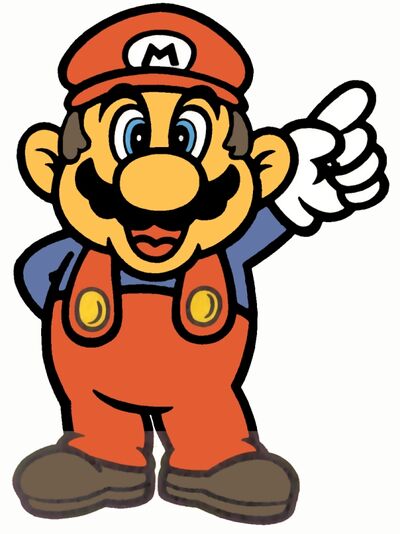 SMB2J Artwork: Mario Pointing by Meia-4 on DeviantArt