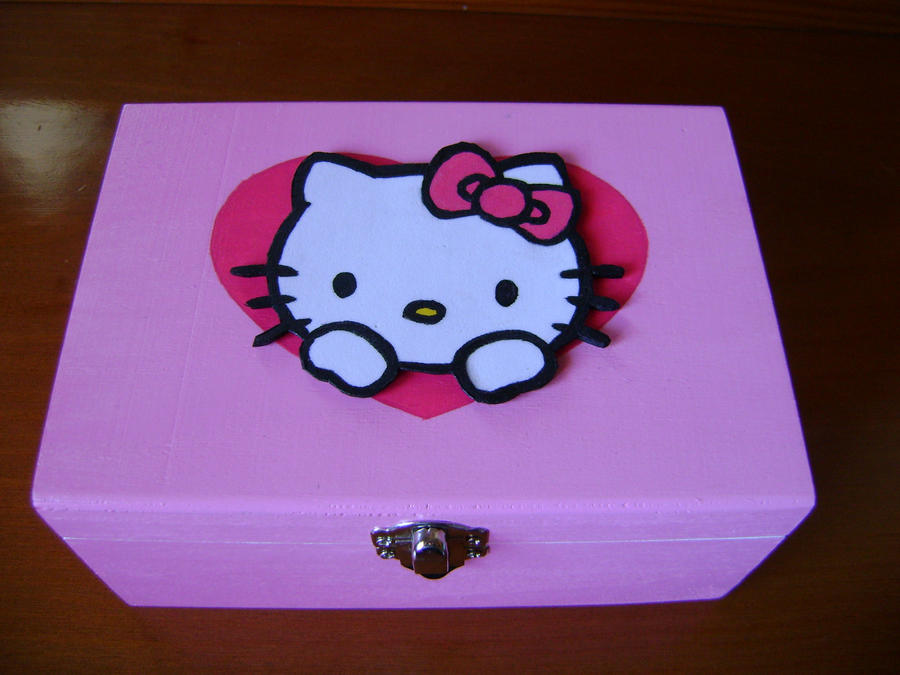 Hello Kitty Wood Box by Pixion88 on DeviantArt