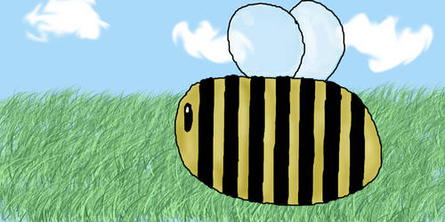 A Giant Bee - Colored