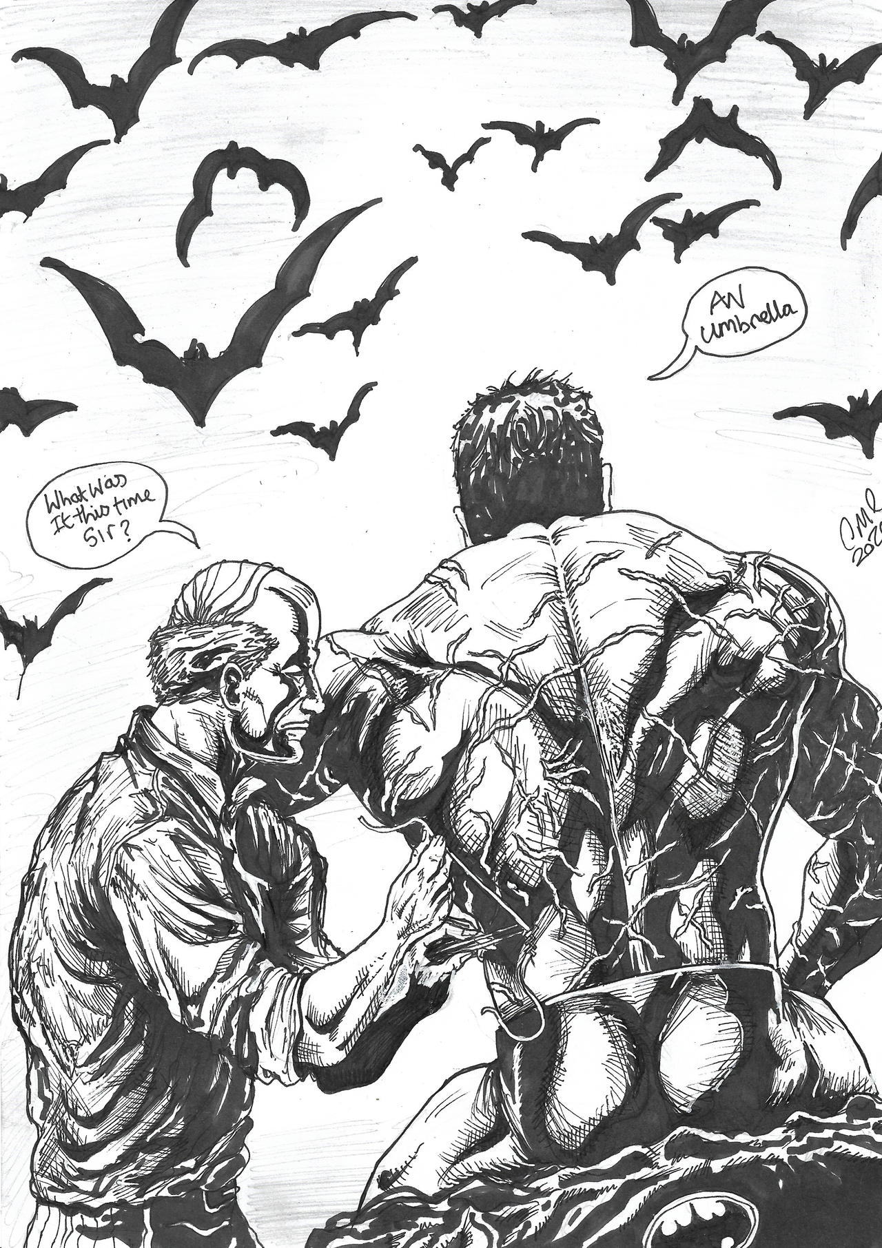 Batman Scared Back Battle Scarred Batman (after Jason Fabok) by ChrisMilesC on DeviantArt