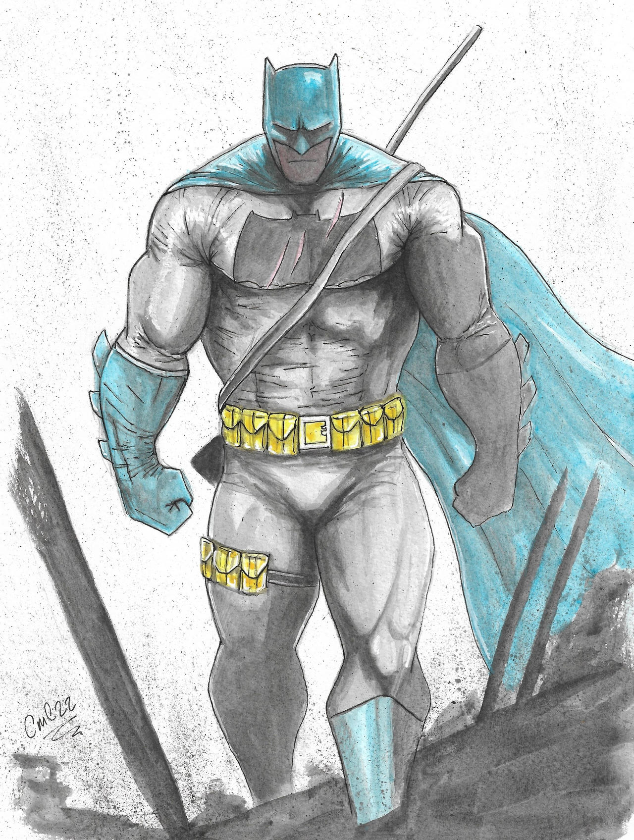 The Dark Knight after Ben Oliver by ChrisMilesC on DeviantArt