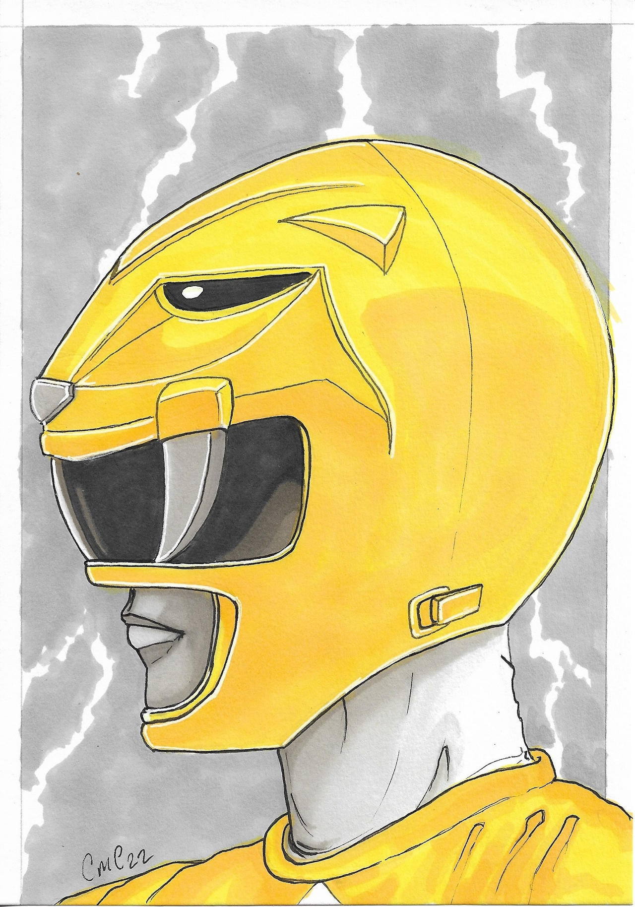 Yellow Ranger MMPR by ChrisMilesC on DeviantArt