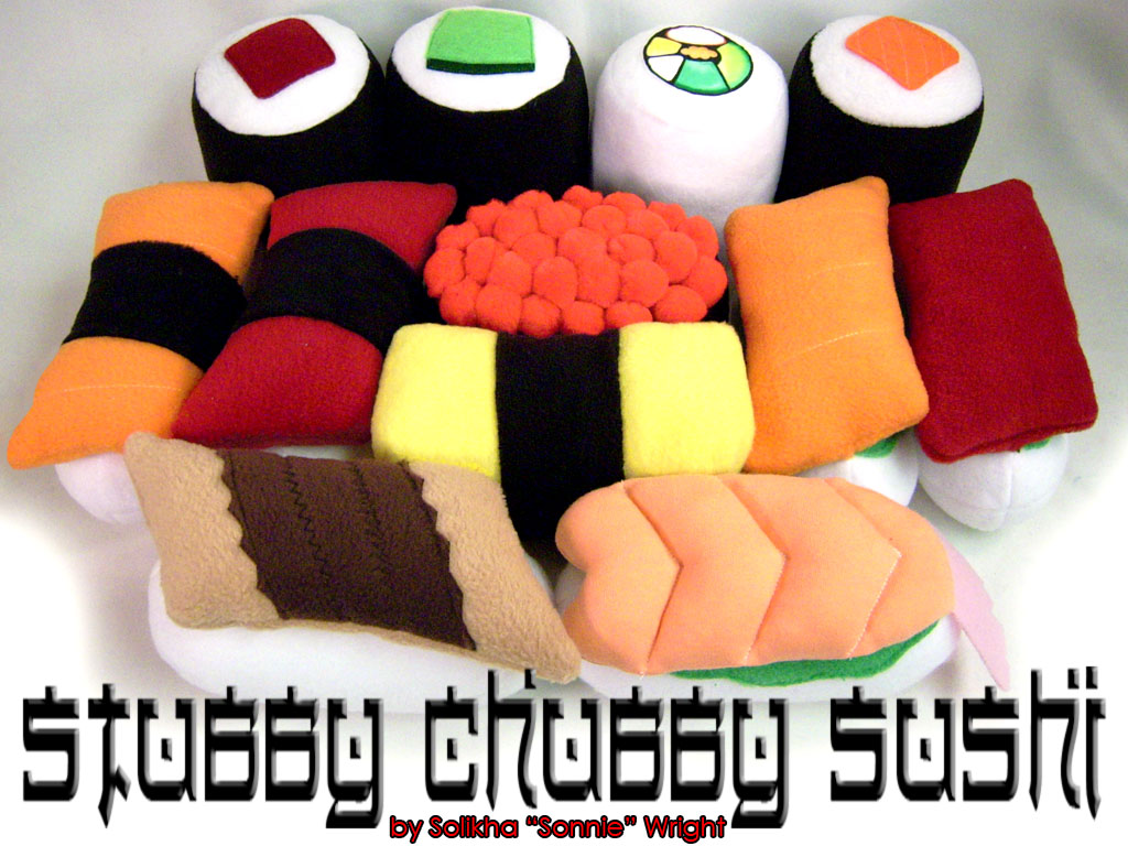 Stubbychubby sushi wallpaper