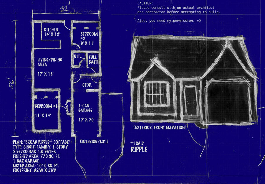 Broad RIPPLE Cottage by ferrhousulfate
