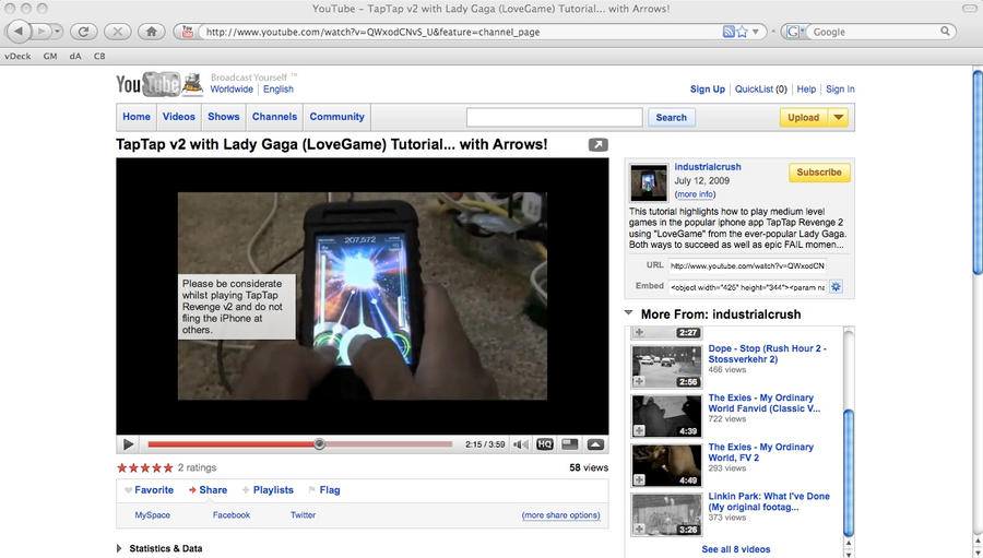 TapTap Revenge 2 Hazard FAIL by ferrhousulfate