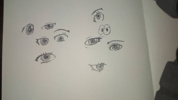 daily sketch eyes