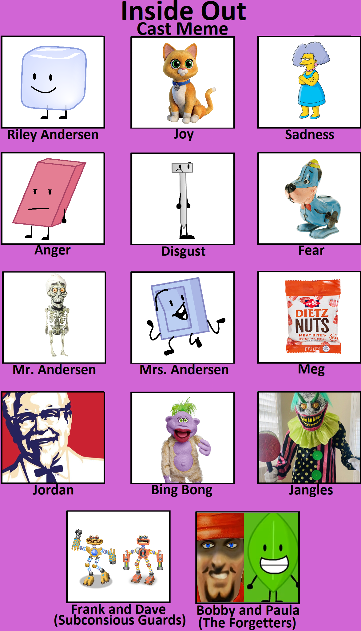 Inside Out Cast Meme By WessieBoi99 On DeviantArt Inside out cast meme by wessieboi99 on deviantart
