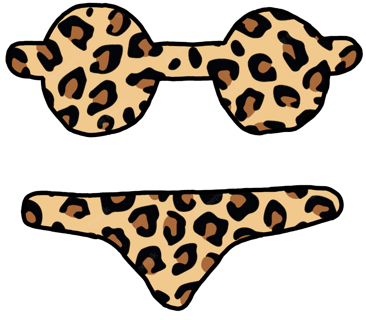 Leopard Bikini (Free To Use) by WessieBoi99 on DeviantArt