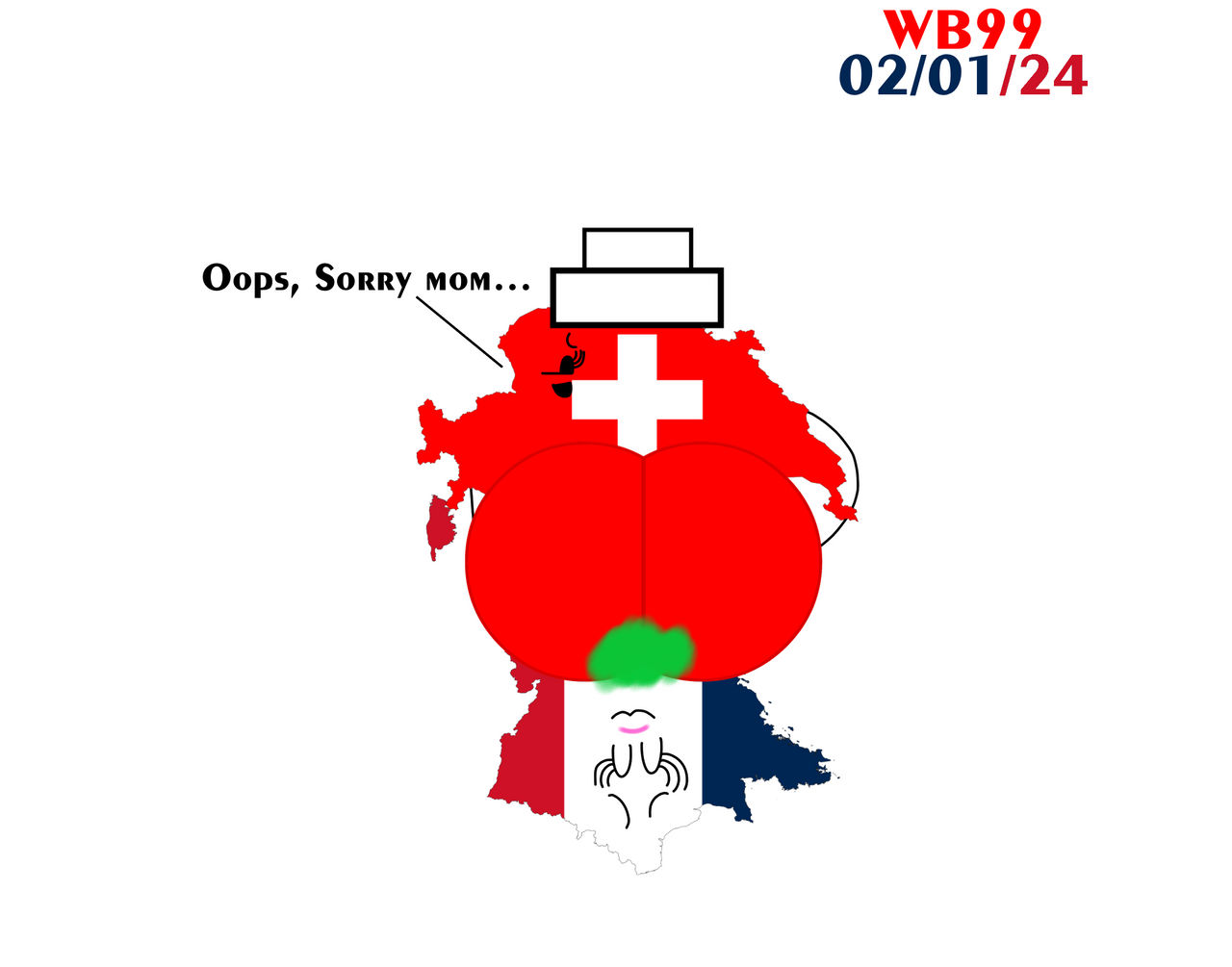 Switzerland Farts On France by WessieBoi99 on DeviantArt