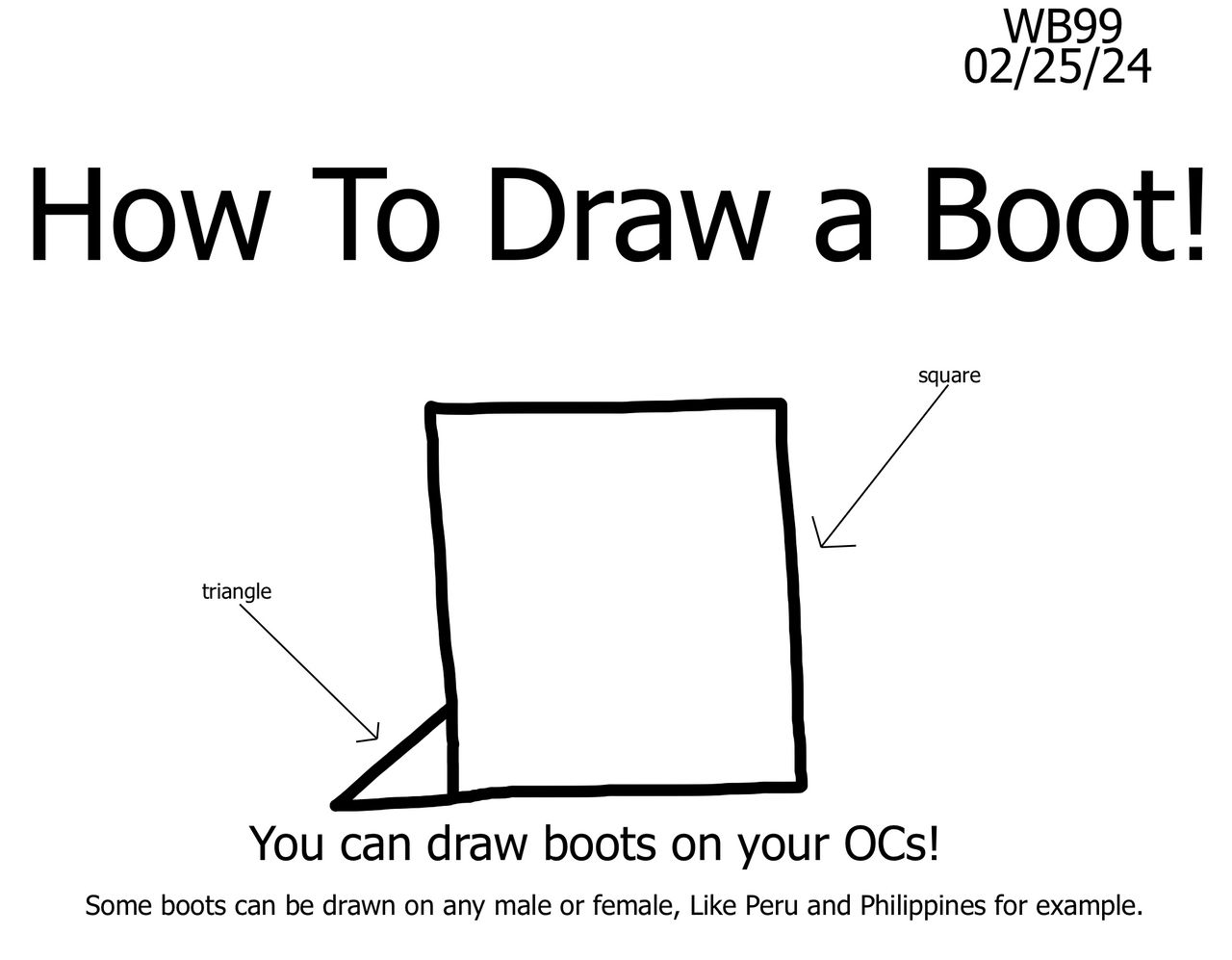 How To Draw Boote How To Draw A Boot by WessieBoi99 on DeviantArt