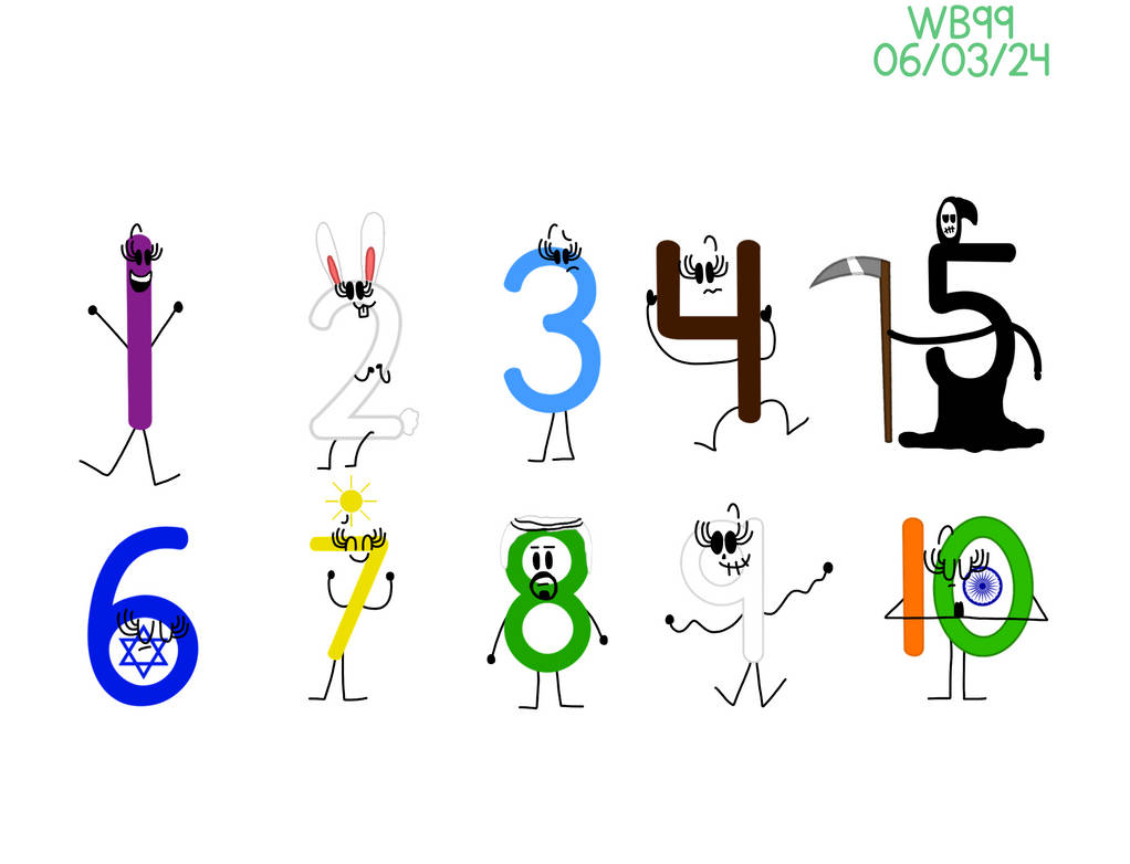 Numbers by WessieBoi99 on DeviantArt