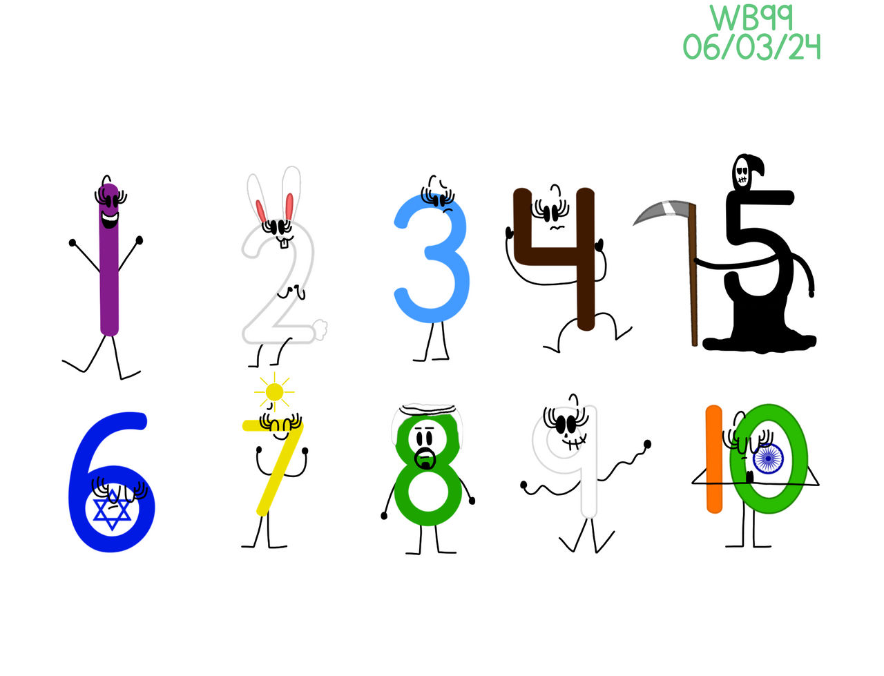 Numbers by WessieBoi99 on DeviantArt